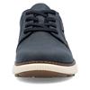 Rieker Plain Toe Laced Casual Shoe - Navy Tan